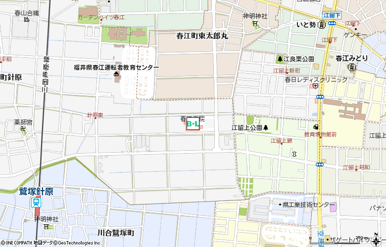 春江病院　眼科（ＴＲ）付近の地図